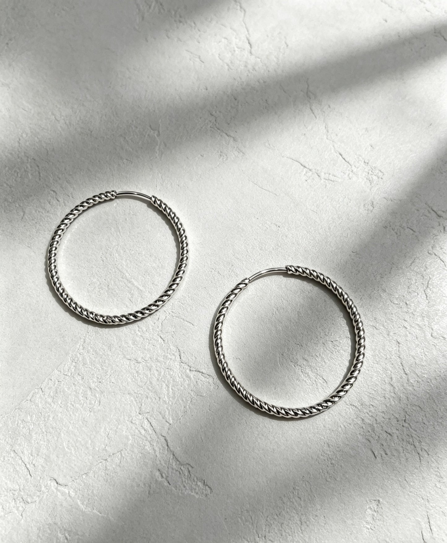 Stainless Steel Simple Ear Vintage Texture Earrings
