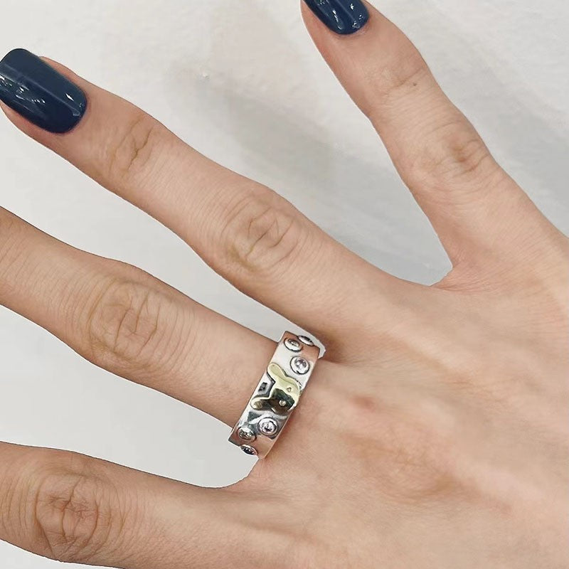 Korean Iti Pony Female Irregular Fashion Graceful Rings