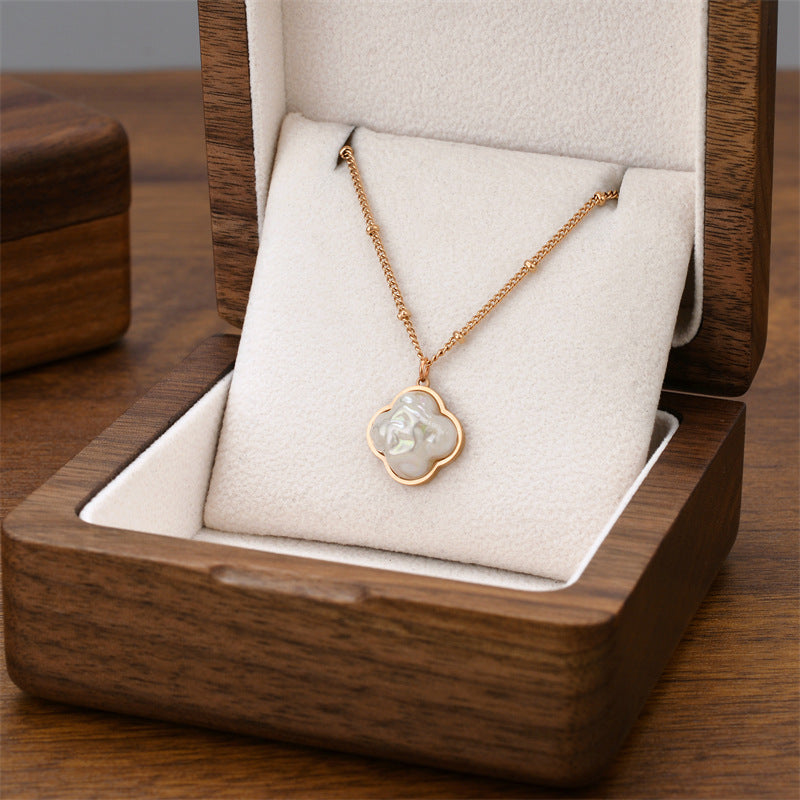 Titanium Steel Female Niche Simple Temperament Clavicle Pendants