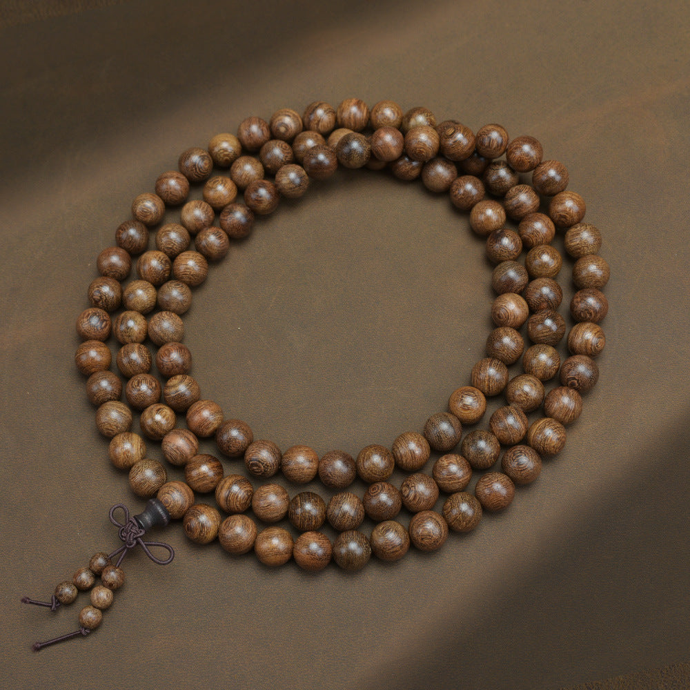 Men's Loose Round Beads Pieces Prayer Silkwood Bracelets