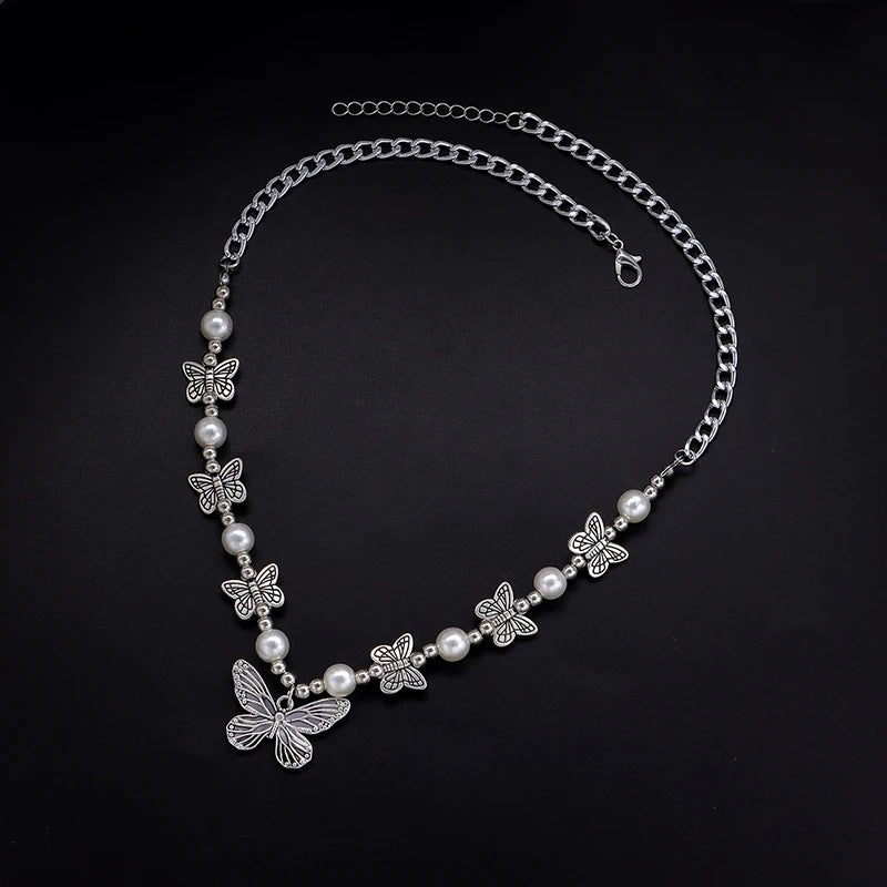 With Hearts Pink Beads High-grade Niche Affordable Luxury Style Stylish Necklace