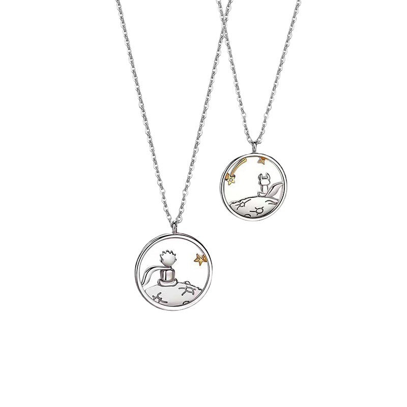 Fox Couple Pair Of Girlfriends Clavicle Chain Commemorative Valentine's Necklace