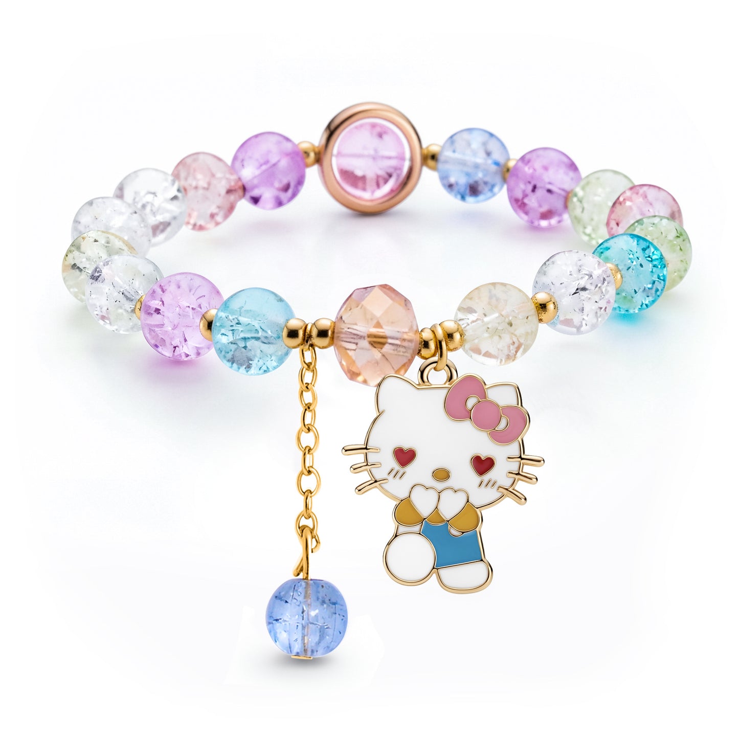 Children's Little Korean Style Sister Crystal String Bracelet
