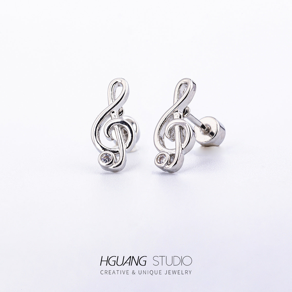 Titanium Steel Copper Plating Musical Notes Guitar Cactus Rings