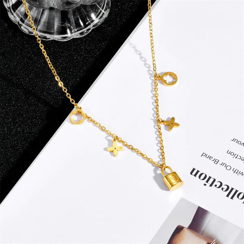 Clavicle Chain Titanium Steel No Fading Necklaces