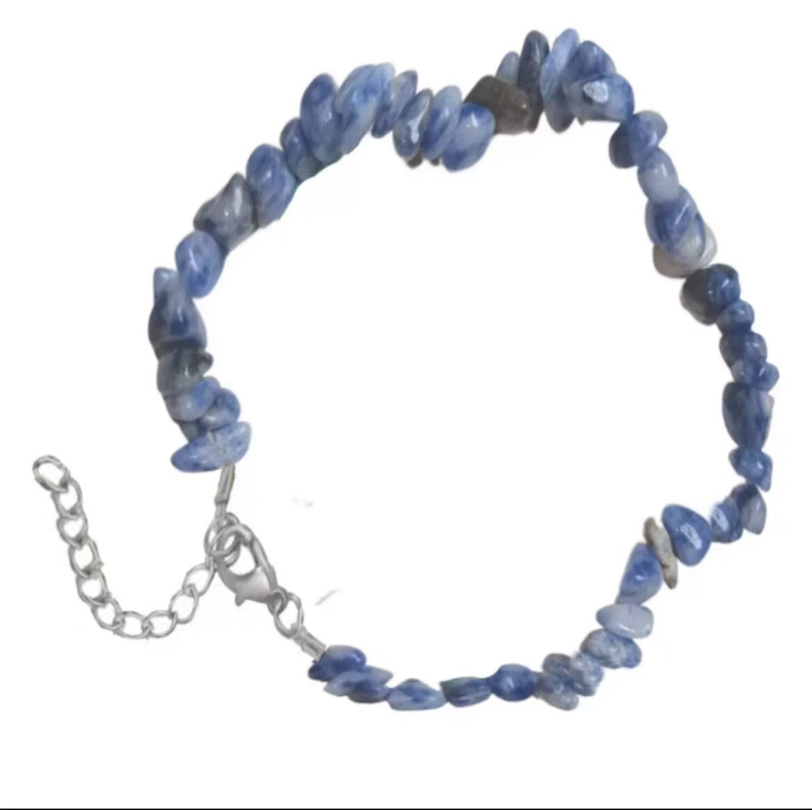 Natural Crystal Agate Gravel Irregular Stone Lobster Bracelet