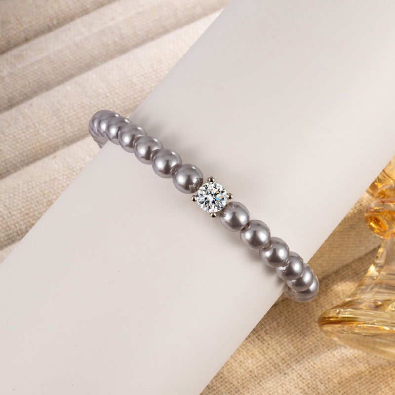 Zircon Pearl Female Design French Gentle Bracelets