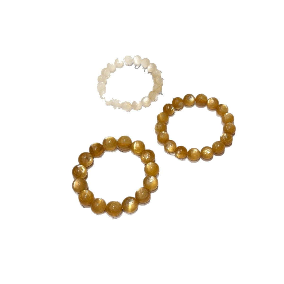 Lepidolite Golden Can Big Sequins Business Single Circle Temperament Entry Bracelet