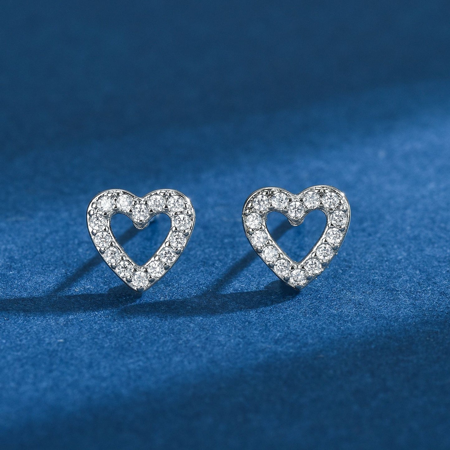Women's Copper Plated Gold Micro Inlaid Zircon Stud Earrings