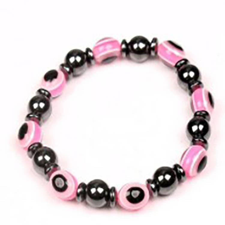 Haematite Eye Gift For Ladies Hematite Spacer String Beads Stretch Bracelet