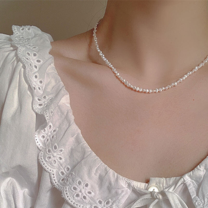 Women's With Broken Sier Exquisite Small Beads For Necklace