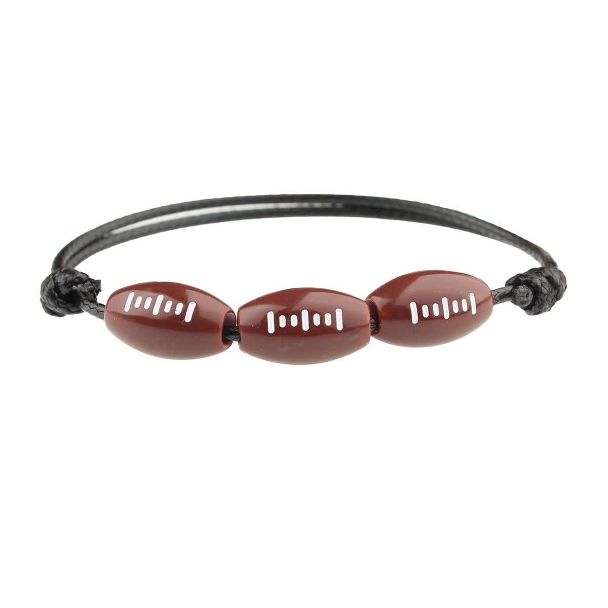 Basketball Baseball Wax Line Woven Softball Bracelets