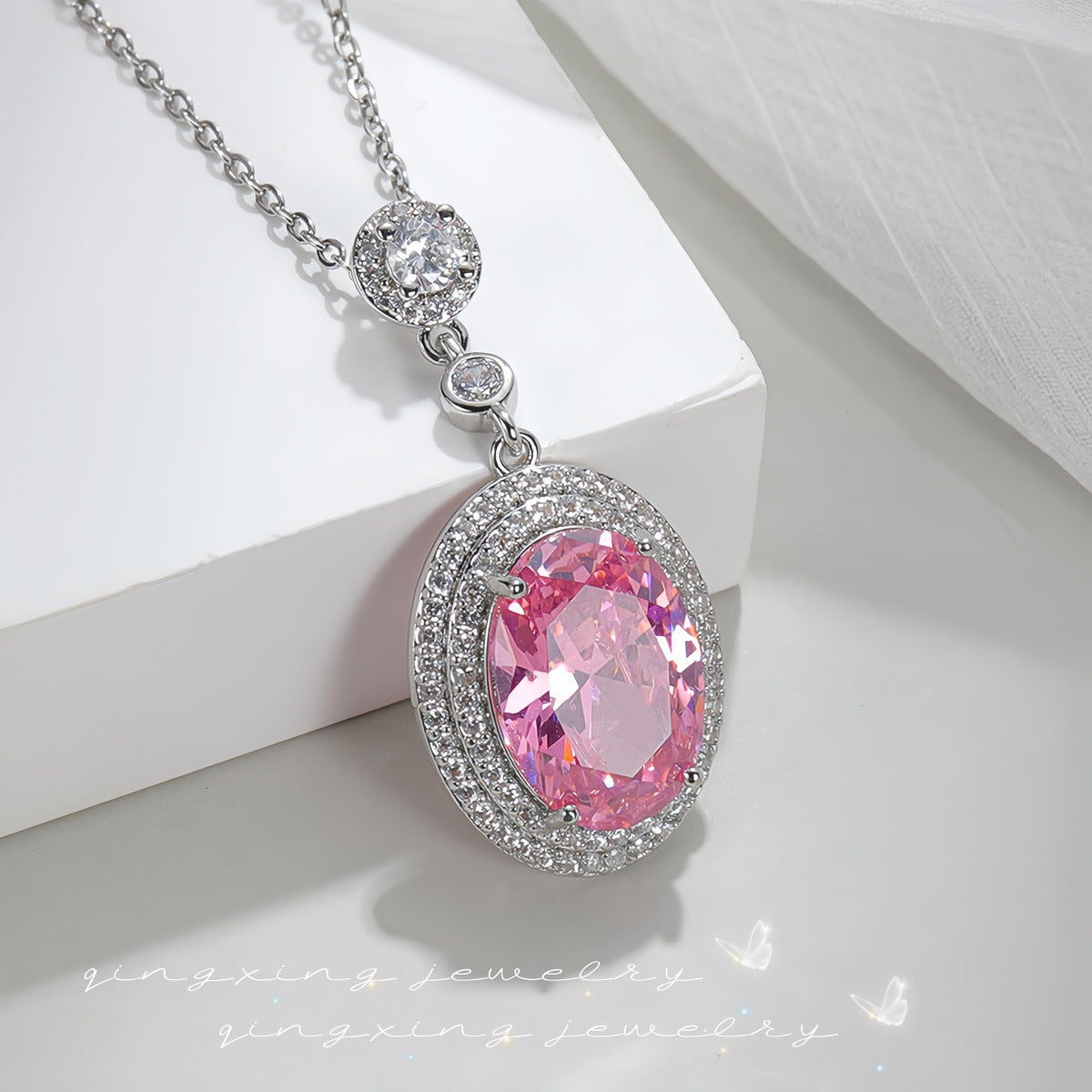 Zircon Fashion High Sense Red Corundum Pendants