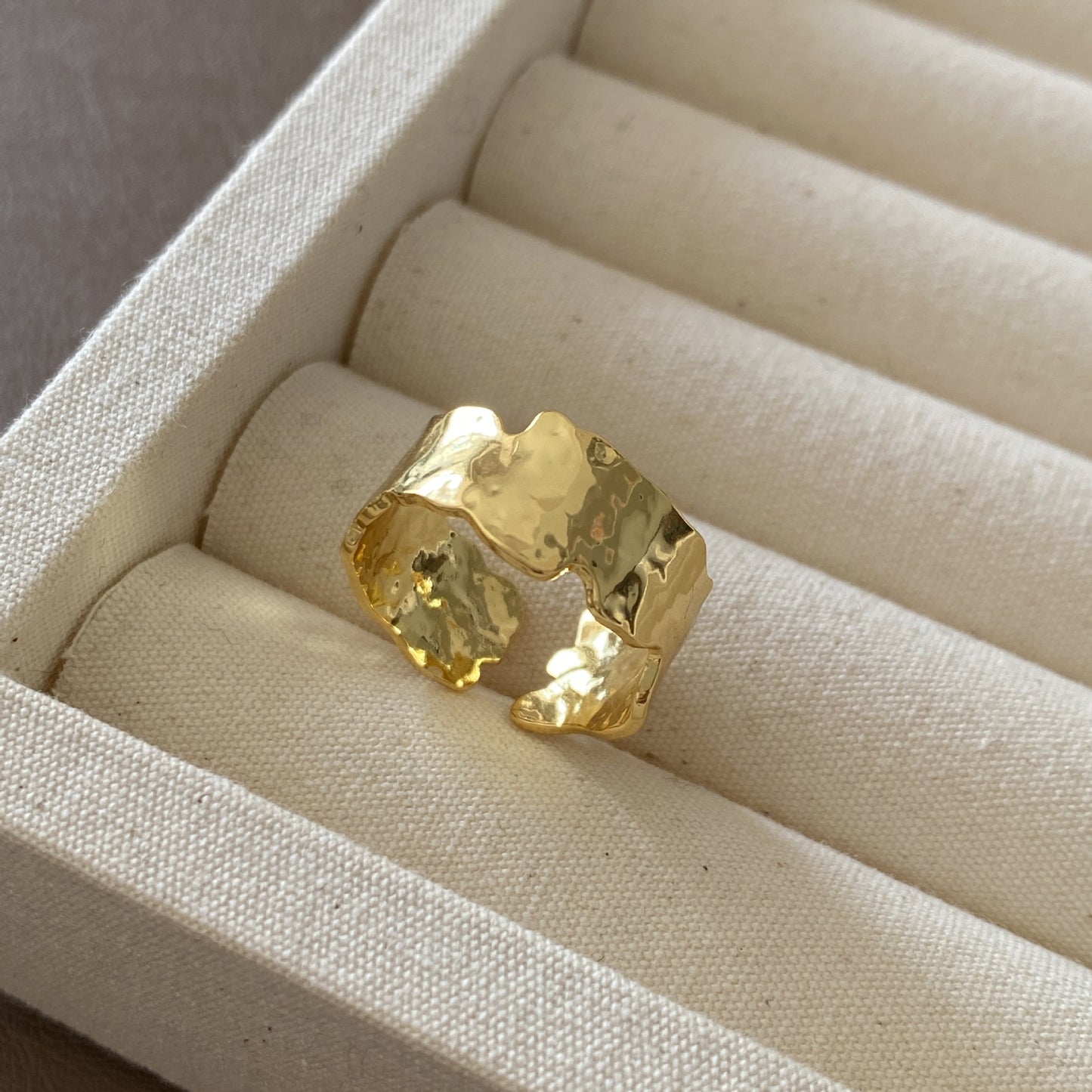 Women's Style Twin Geometric Zircon Metal Niche High-grade Versatile Shank Index Rings