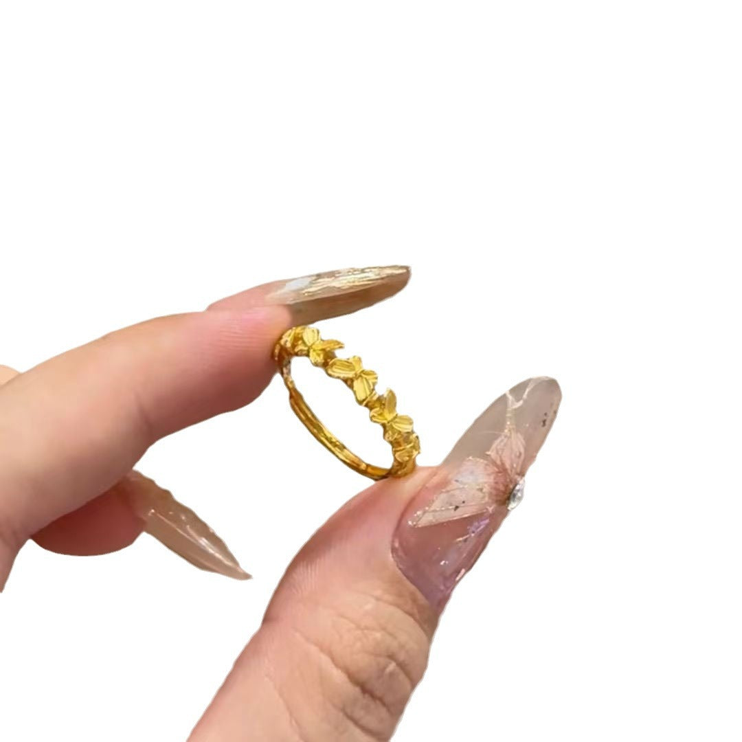 Women's Luxury Minority Design French Commuter Opening Adjustable Index Finger Ring