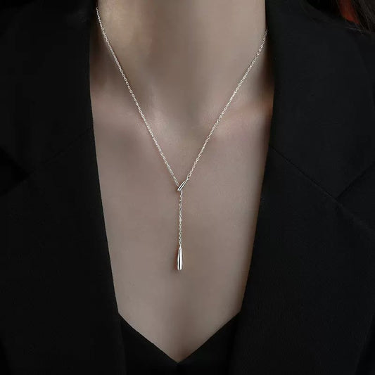 Women's Drop Design Sense Niche Korean Style Graceful Fashionable Simple Necklace