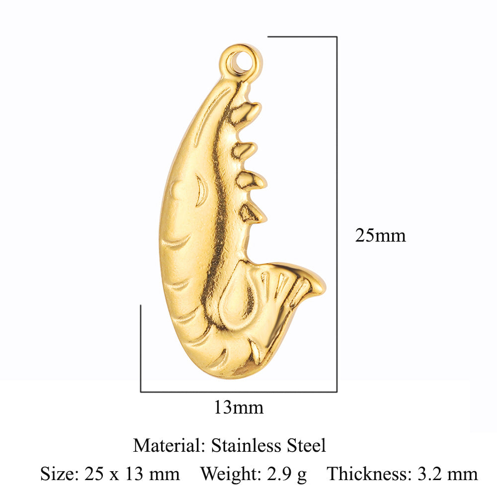 Bowknot Stainless Steel Ornament Accessories Dolphin Pendants