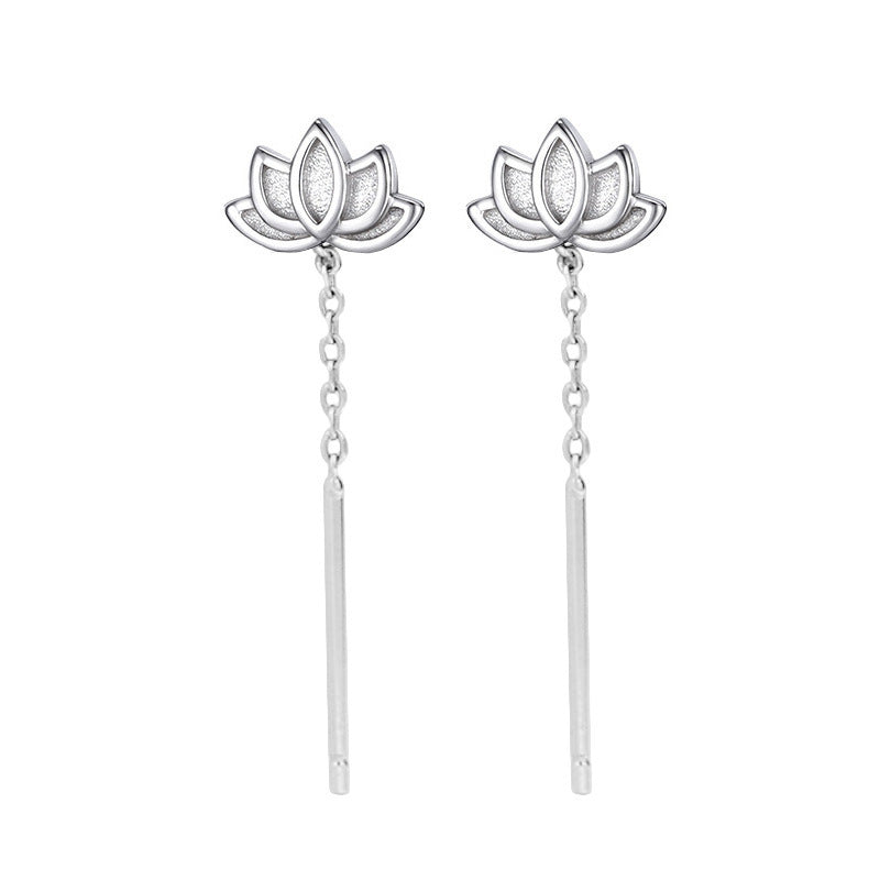 Women's Lotus Tassel Chinese Style Graceful To Make Earrings
