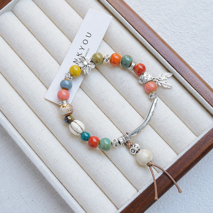Hand-woven Artistic Ancient Style Beaded Special Interest Bracelet