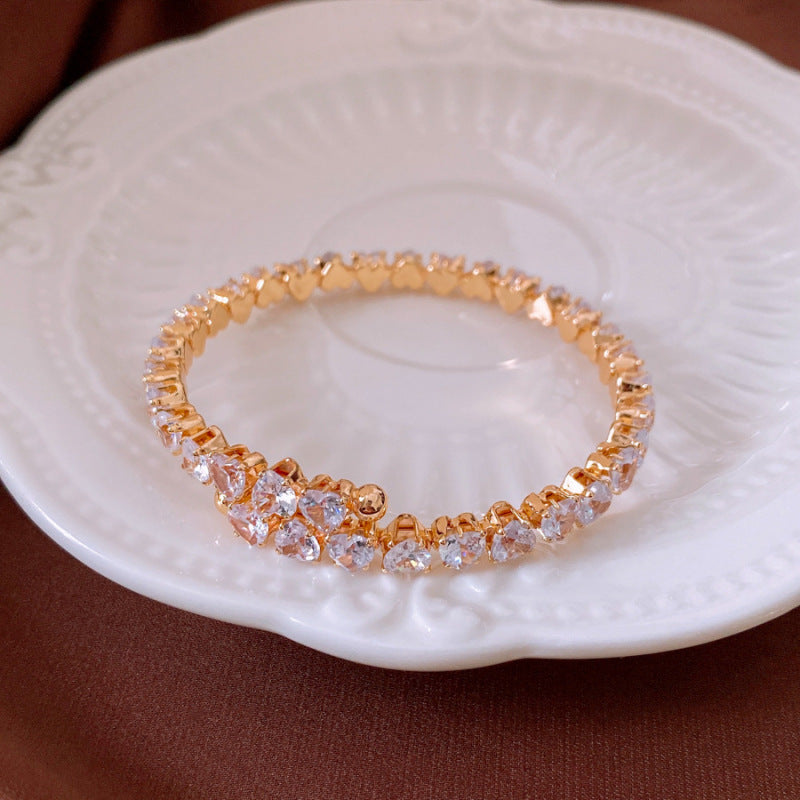 Women's Oval Leaf Small Fresh Gentle Temperament Light Luxury High Sense Bracelet
