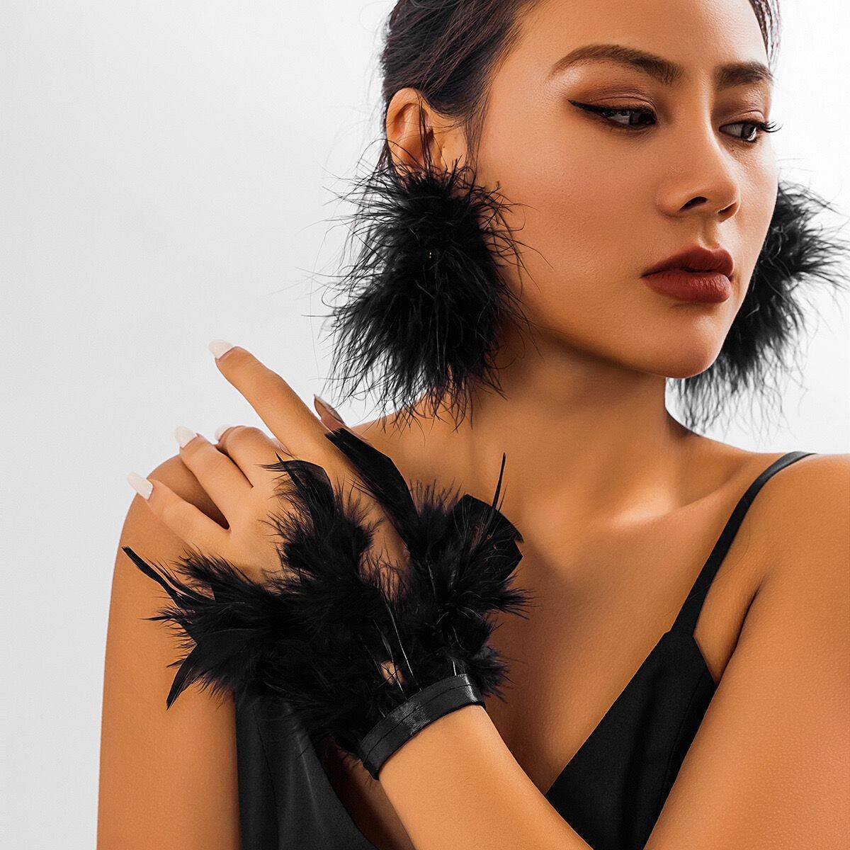 Durable Graceful Feather Party Decorative Pop Bracelet