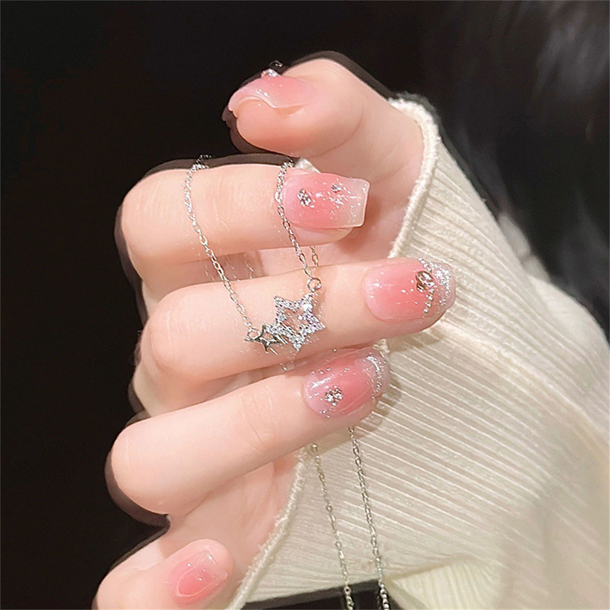 Luxury Sweet Loving Heart Clavicle Chain Niche High Necklaces