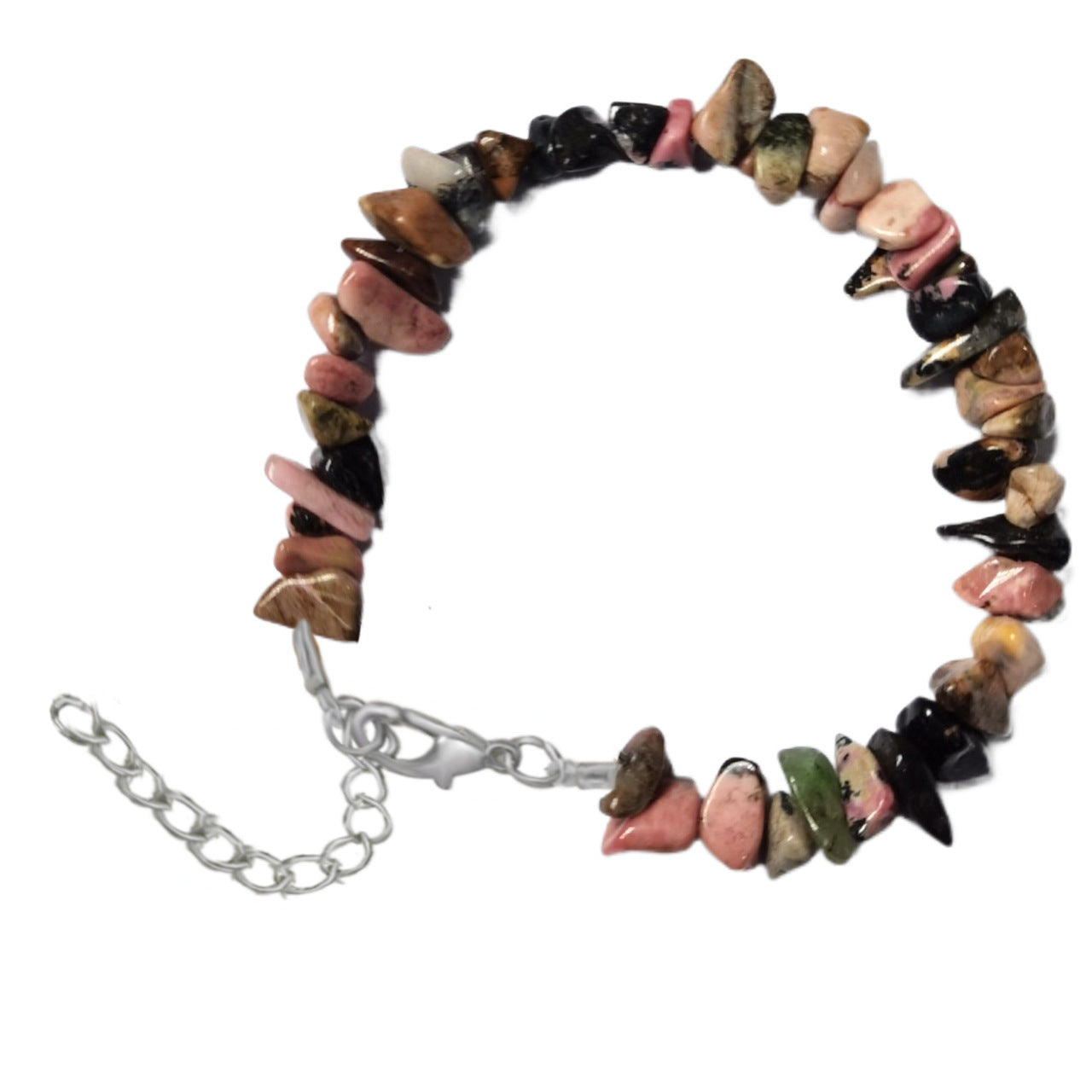 Natural Crystal Agate Gravel Irregular Stone Lobster Bracelet