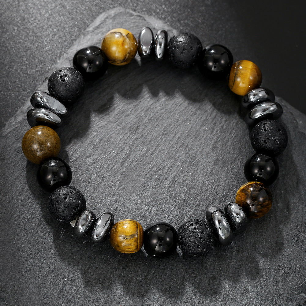 Live Chinese Black Eight Billiards Opal Bracelets