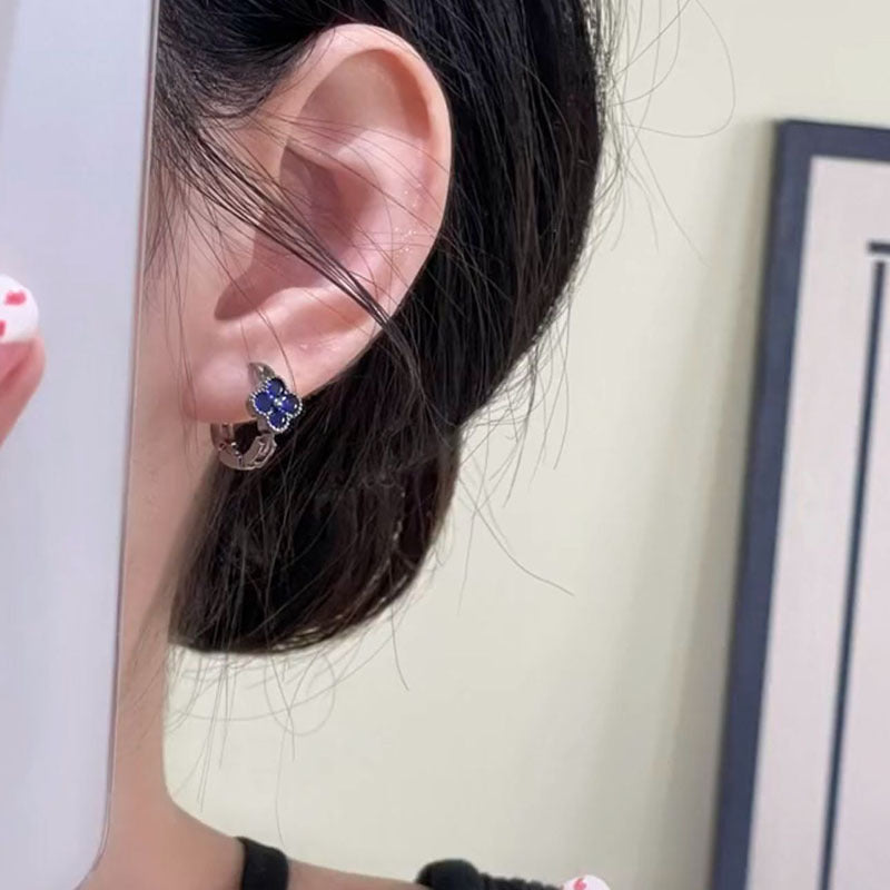 Four-leaf Flower Clip Tide Niche Design Fashionable Rings