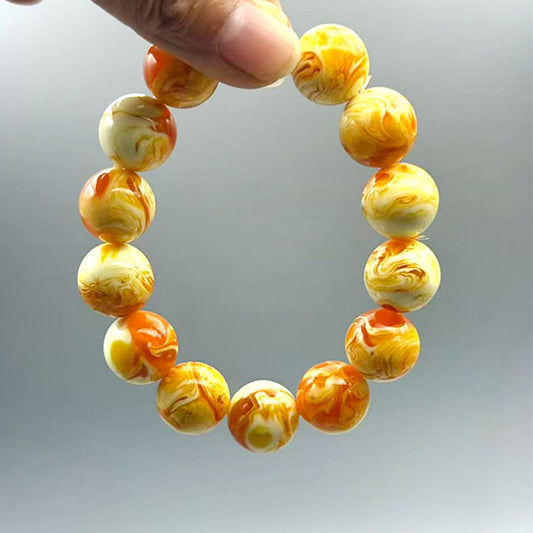 Resin Buddha Beads Crafts Hand Toy Old Flowing Pattern Live Bracelet