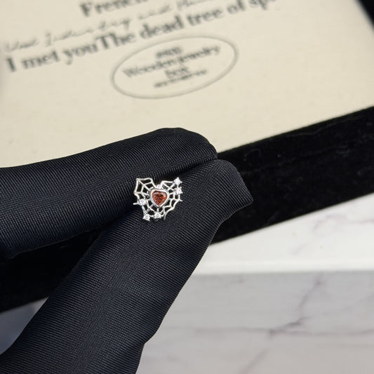 Shape With Diamond Personalized Zircon Flat Bottom Titanium Steel Ear Rings