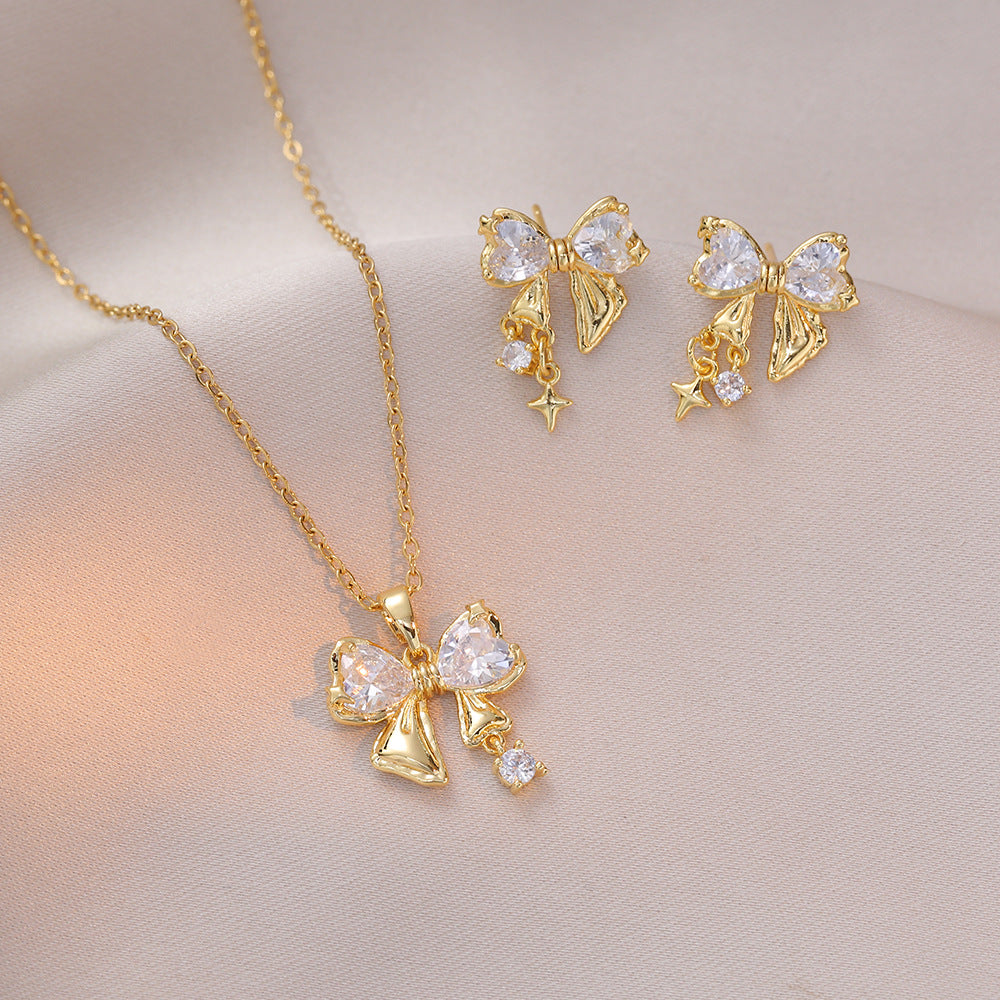 Women's Zircon Geometric Special Interest Light Luxury Necklaces