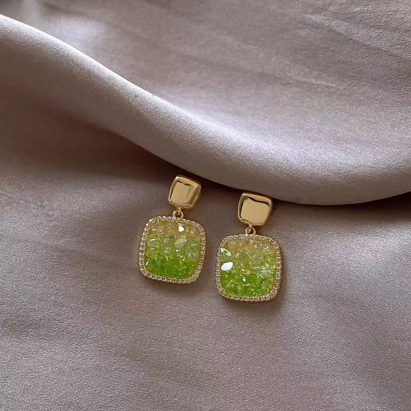 Women's Special Interest Light Luxury Square Tassel Earrings