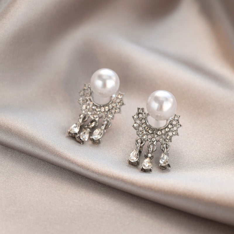 Women's Needle High-grade Super Flash Zircon Light Luxury Refined Grace Earrings