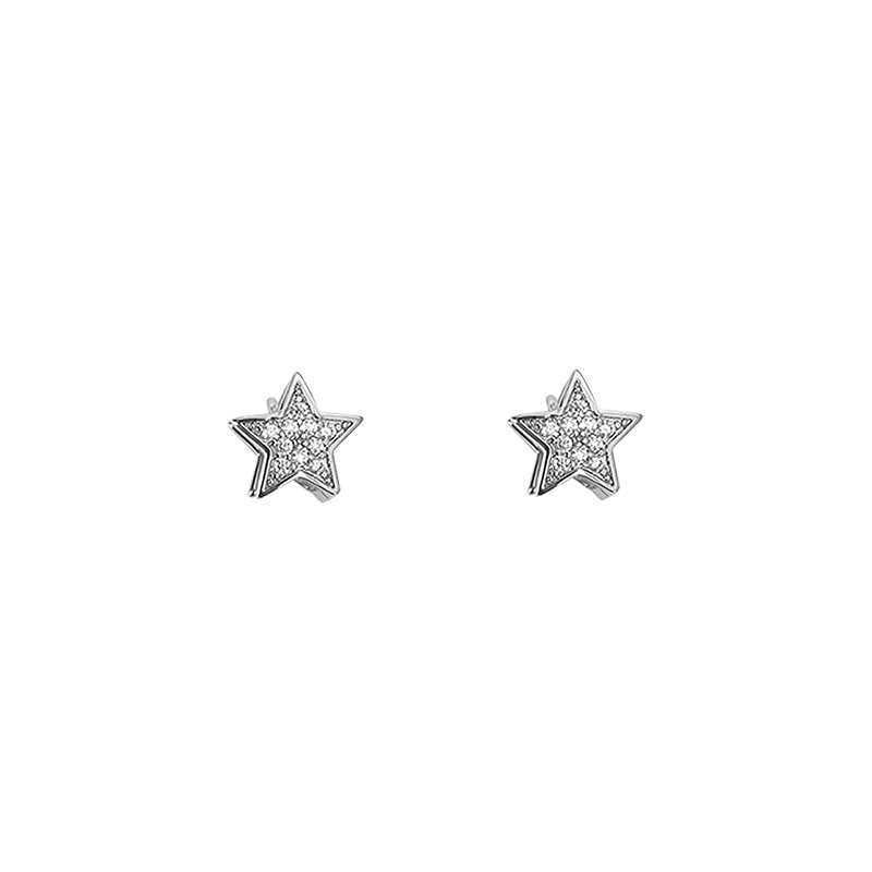Women's Five-pointed Star Clip Fashionable Light Luxury Small Exquisite Design Ear Buckle
