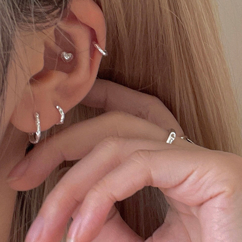 Niche High-grade Ear Bone Sterling Sier Rings