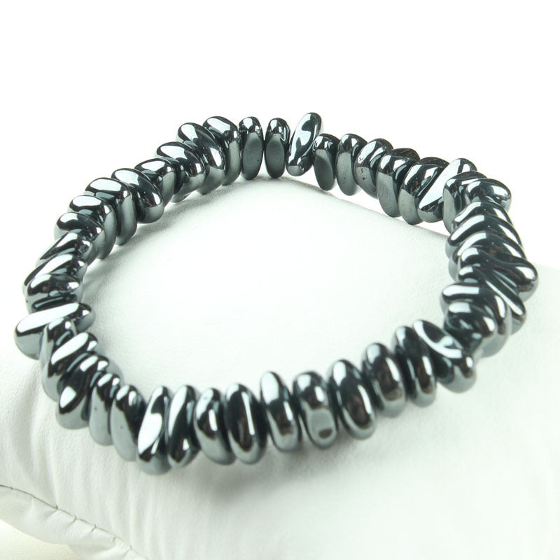 Men's Magnetic Haematite Energy Geometric Shape Titanium Steel Bracelets