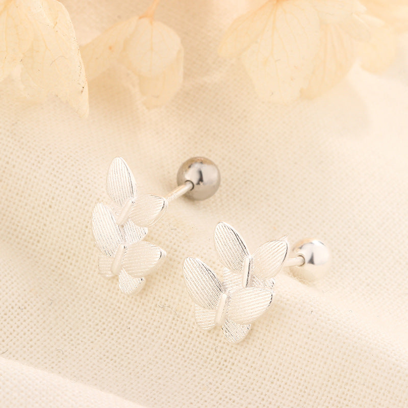 Trendy Fresh Butterfly Ear Bone High-grade Versatile Niche Rings
