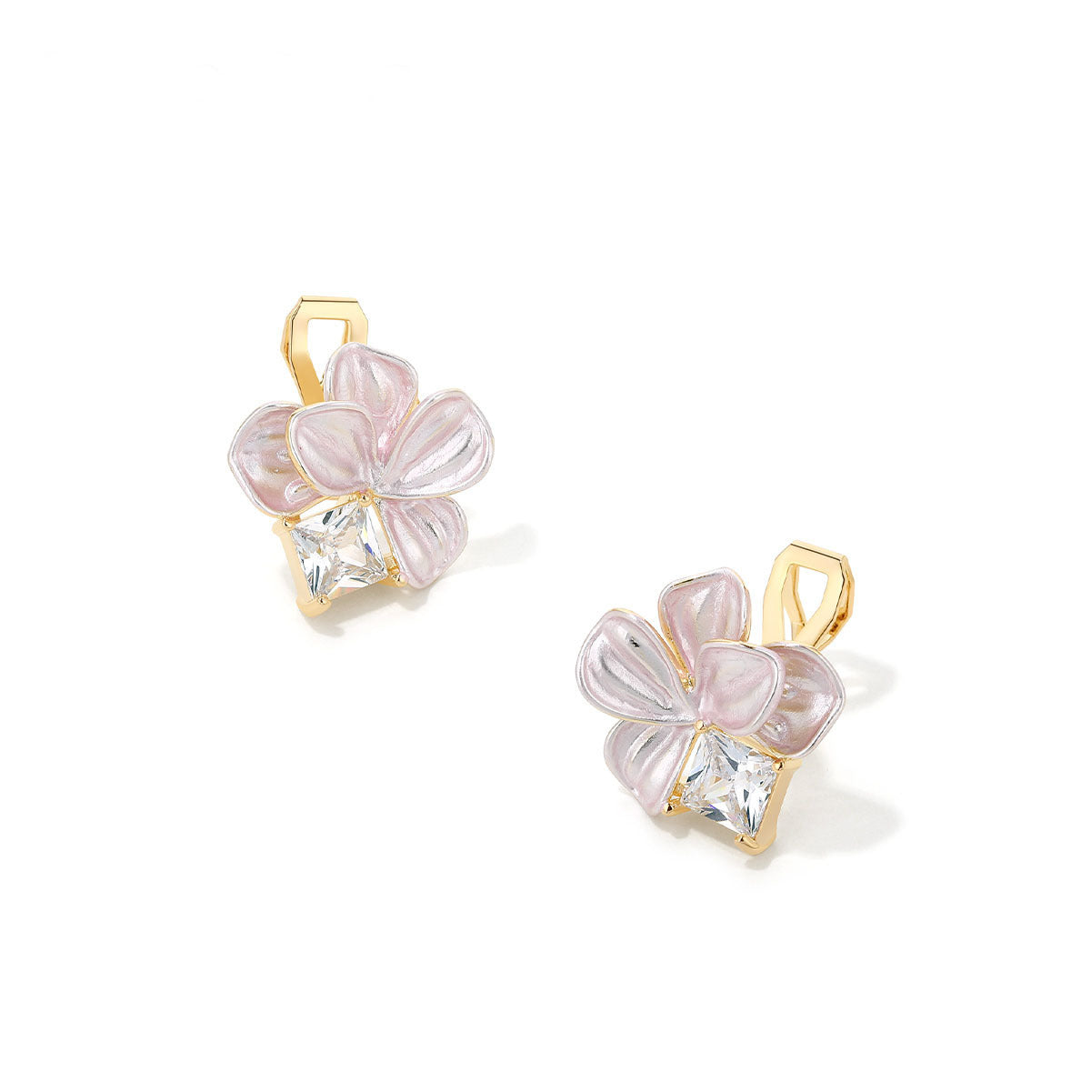 Women's Vintage Zircon Flower For Design Mori Style Earrings