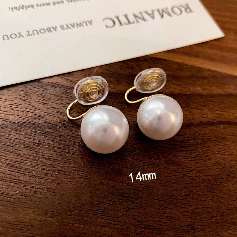 Women's Niche Retro Affordable Luxury Large Pearl Earrings