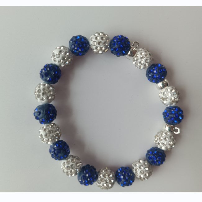 Polymer Clay Rhinestone Ball Filament Hip Bracelet