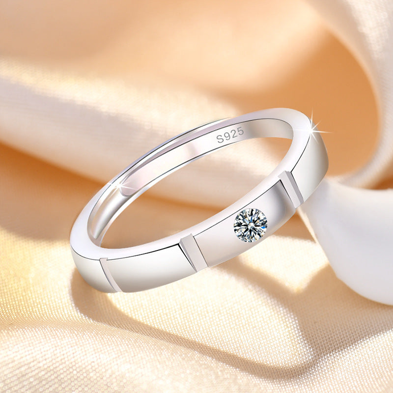 Women's & Men's In Love Couple One Pair Light Luxury Ring