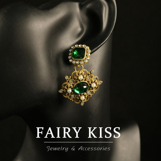Fashion Chain Vintage Pearl Design Diamond Necklaces