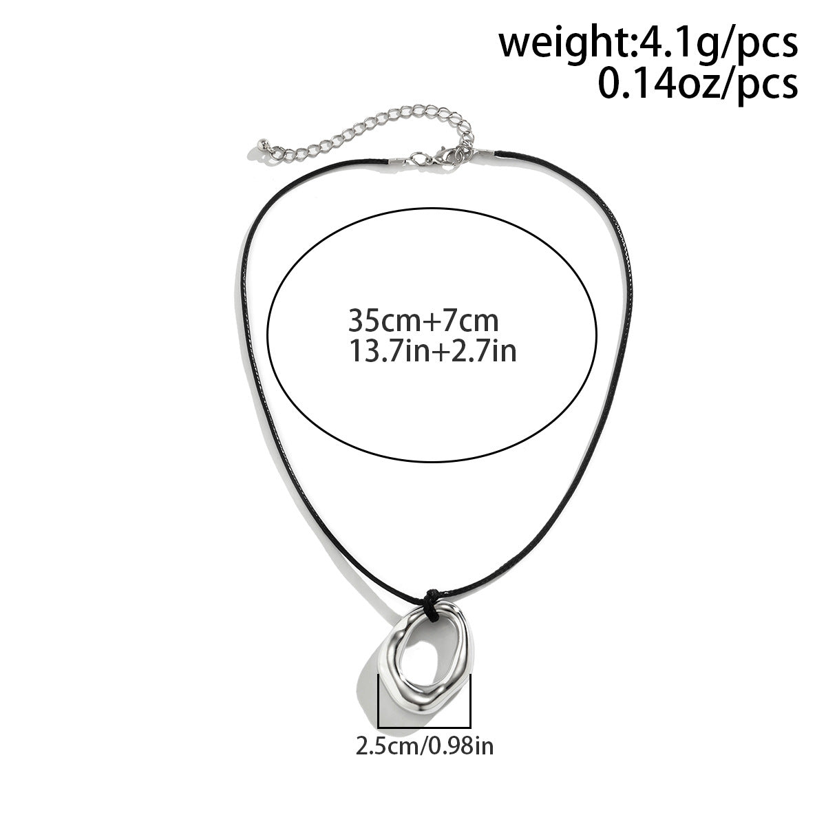 Ornament Simple Geometric Heart Shape Hollow Out Neck Necklaces