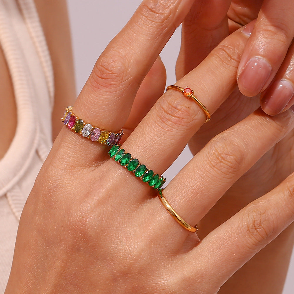 Special Interest Light Luxury Design Popular Ornament Female Rings