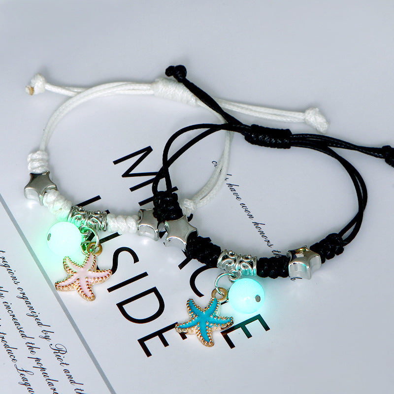 Women's & Men's Luminous Couple And Korean Simple Bunny Bracelets