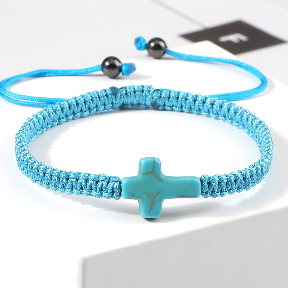 Green Twist Bow Hand-knitted Pure Thread Hand Woven Bracelet