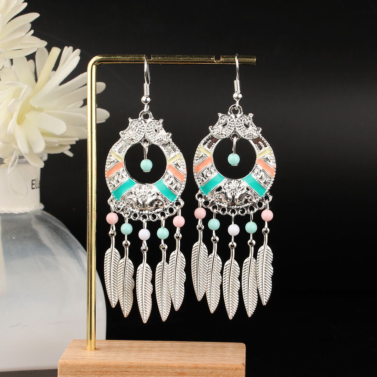 Ethnic Style Long Fringe Exotic Holiday Trip Earrings