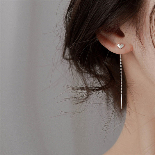 Women's Love Long Tassel Thread Artistic Temperament Ear Line