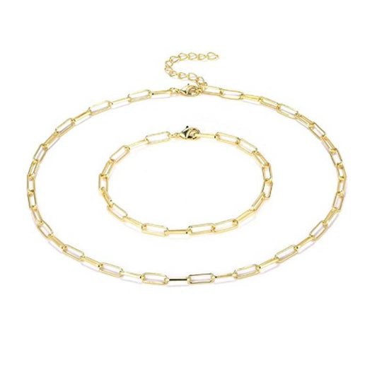 Curved Cross Clip Chain Simple Splendid Necklace